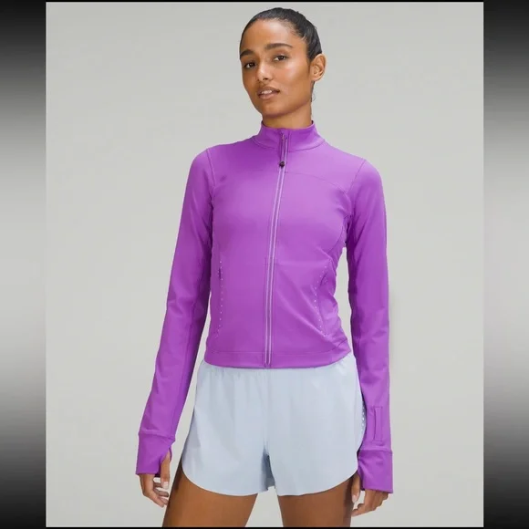 LULULEMON ☆ サイズ　M 薄紫 夜光　フルジップジャケット lululemon athletica | Jackets & Coats | New Lululemon